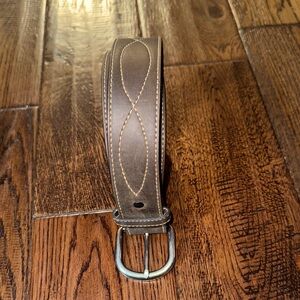 HIRED HAND Brown Leather Men's Belt Men’s Size 40